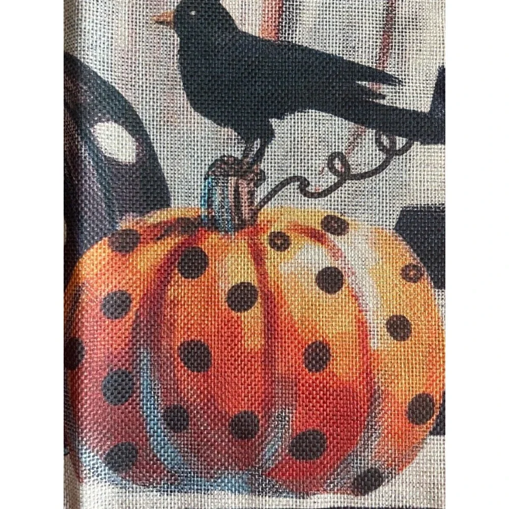Boo! Halloween Pumpkins Trick or Treat Garden Flag 12 x 18 Double Sided
